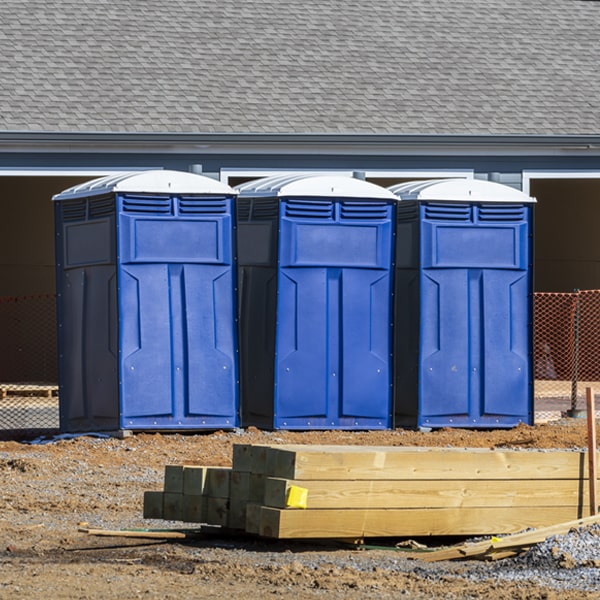 how often are the porta potties cleaned and serviced during a rental period in Round Lake NY